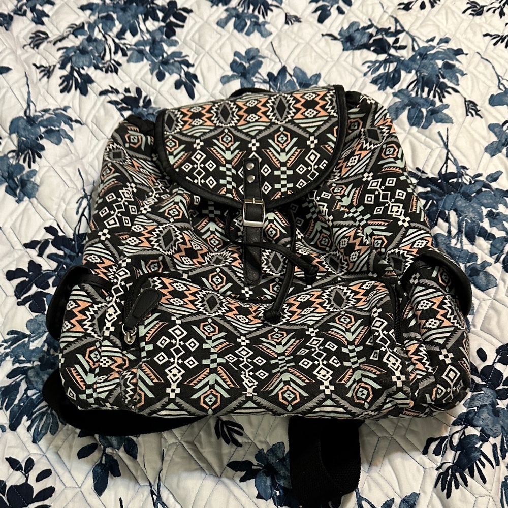 Geometric Pattern Backpack - image 2